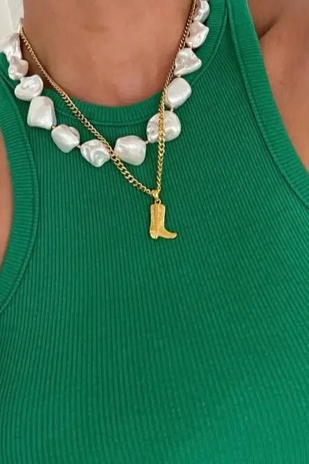 Cowgirl Boot Necklace | Swank Boutique