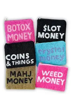 Beaded Coin Purse - Oops, I'm Buying Again (Copy) | Swank Boutique