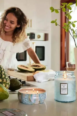 Petite Decorative Tin Candle - California Summers | Swank Boutique