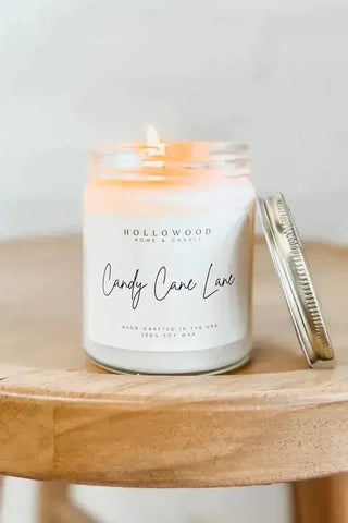 Candy Cane Lane Holiday Candle | Swank Boutique