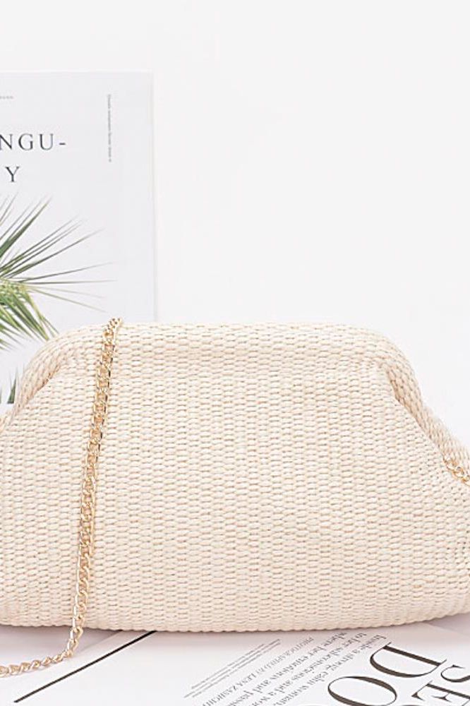 Ivory Clutch Bag | Swank Boutique