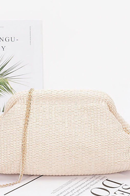 Ivory Clutch Bag | Swank Boutique