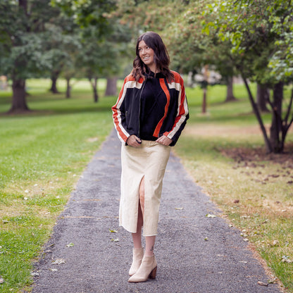 Color Block Jacket | Swank Boutique