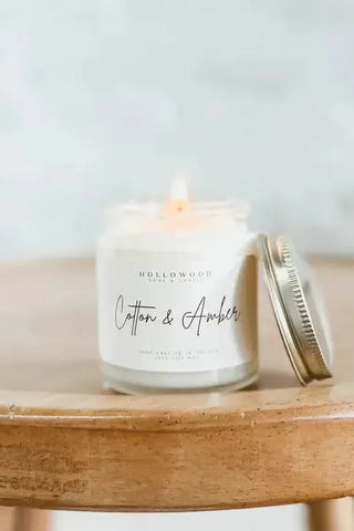 Cotton and Amber Candle | Swank Boutique