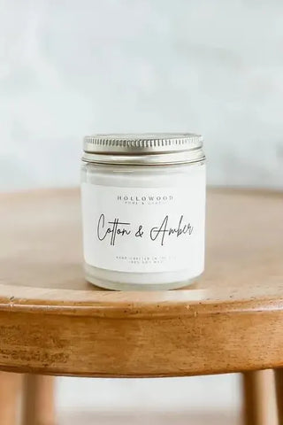 Cotton and Amber Candle | Swank Boutique