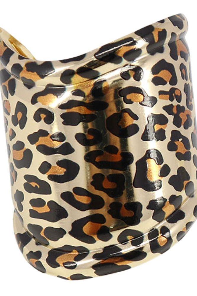 Leopard Cuff Bracelet | Swank Boutique