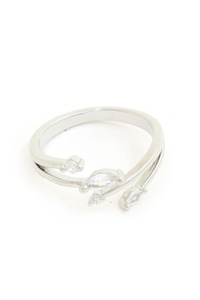 Rhodium Adjustable Ring | Swank Boutique