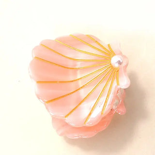 Peach Shell Hair Claw