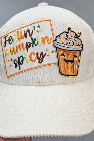 Feelin' Pumpkin Spicy Embroidered Patch