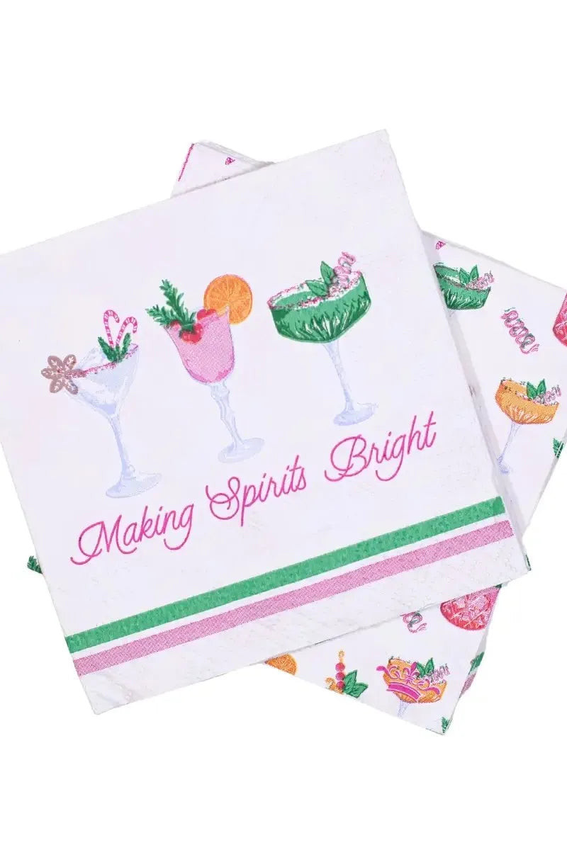 Cocktail Napkins - Making Spirits Bright | Swank Boutique