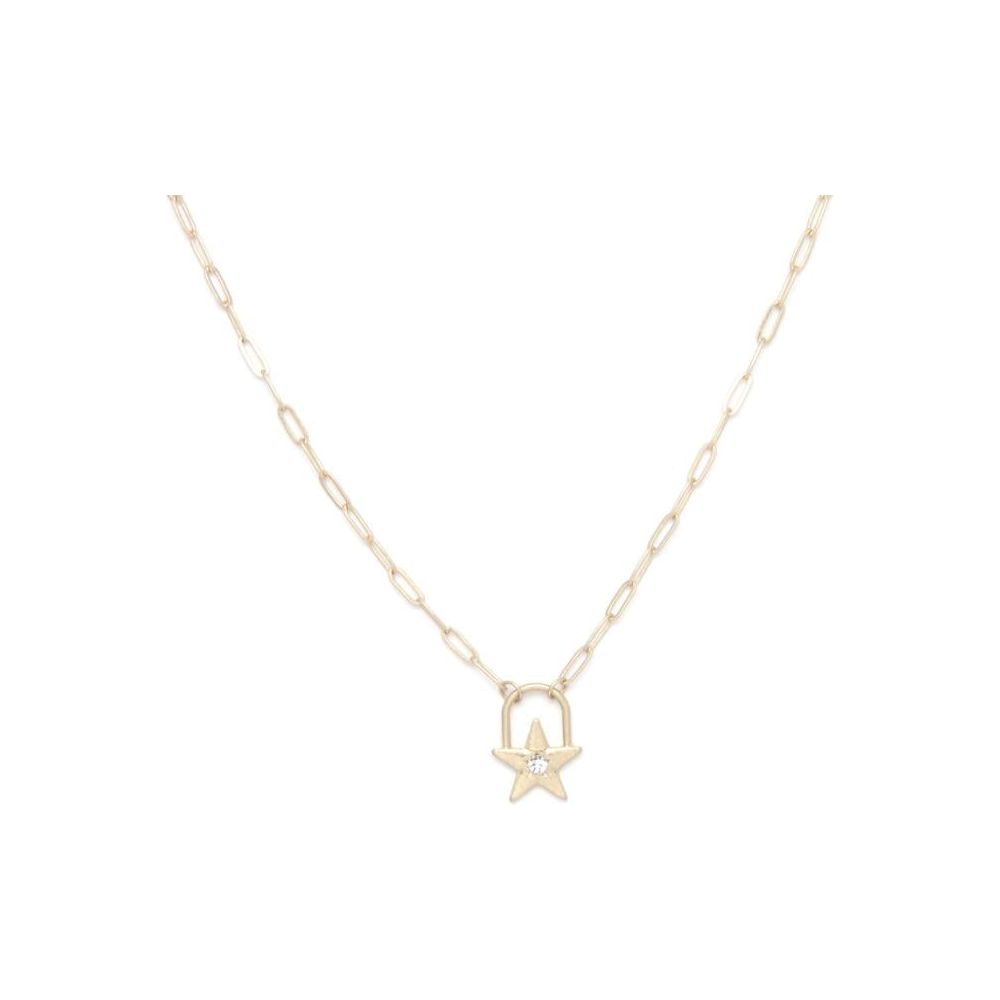Dainty Star Charm Rhinestone Necklace | Swank Boutique