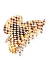 Couture Classic Hair Clip - Damier | Swank Boutique