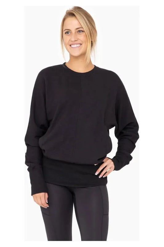 Plum Brushed Sweatshirt (Copy) | Swank Boutique