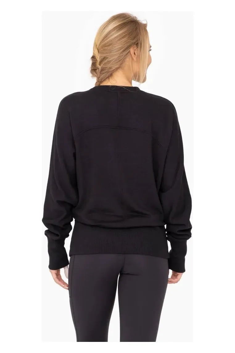 Black Brushed Sweatshirt | Swank Boutique