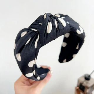 Stella Soft Knotted Headband - Black | Swank Boutique