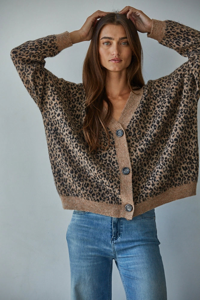 Leopard Cardi | Swank Boutique