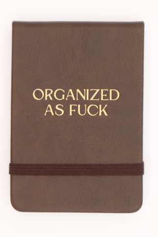 Leatherette Pocket Journal - Organized As Fuck