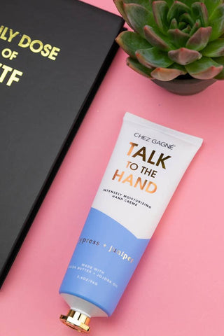 Talk to the Hand - Funny Hand Cream Cypress + Juniper