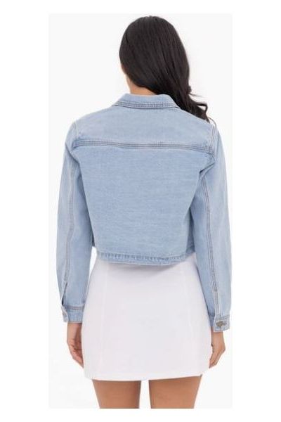 Crop Denim Jacket | Swank Boutique