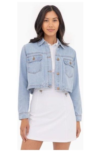 Crop Denim Jacket | Swank Boutique