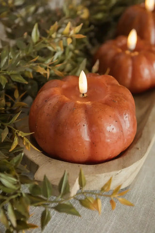 Short Pumpkin Candle - Orange | Swank Boutique
