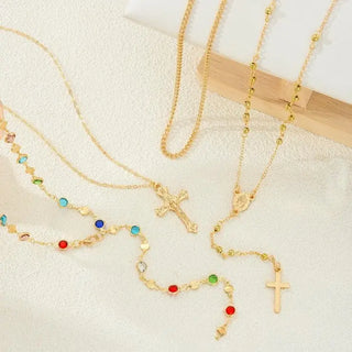Boho Cross Multi Necklace