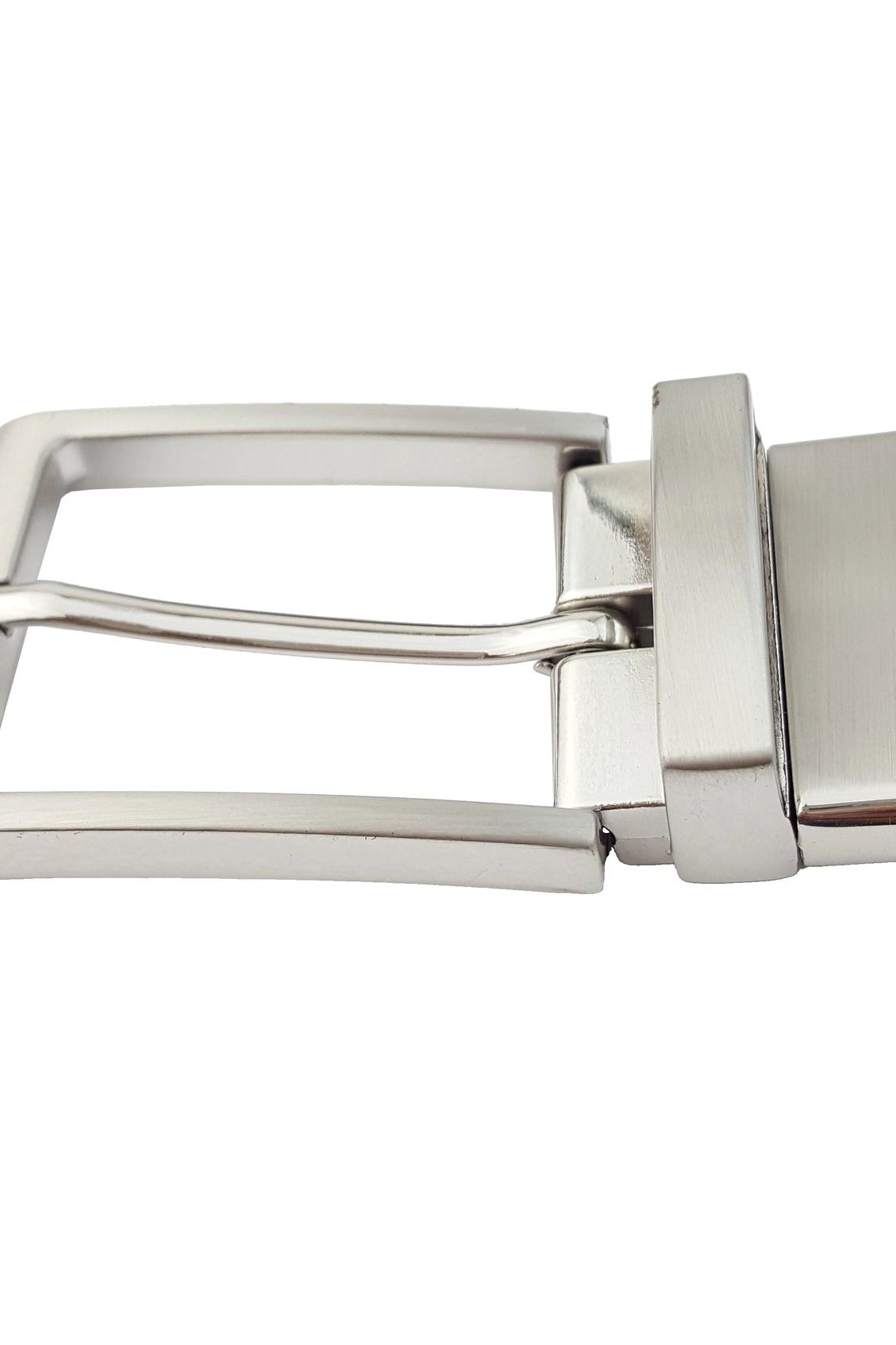 Men's Comfortable Classic Reversible Belt - Brushed Silver Buckle | Swank Boutique