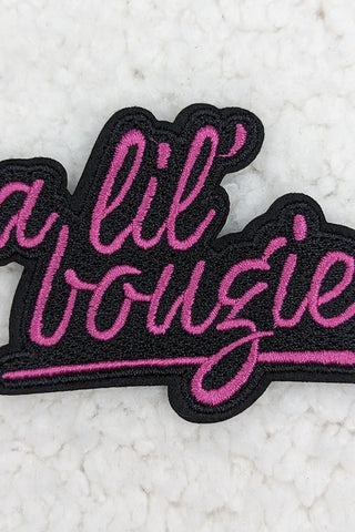 A Lil' Bougie Embroidered Hat/Pocket Patch
