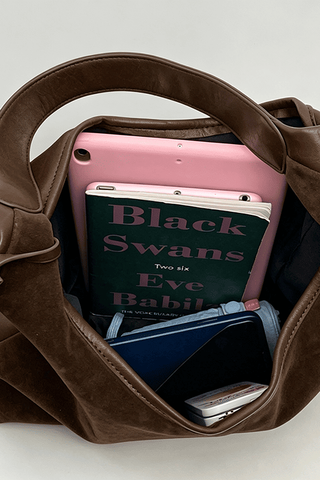 Vintage Suede Hobo Shoulder Bag | Swank Boutique