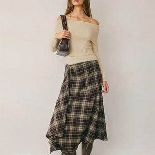 Paula Plaid Skirt