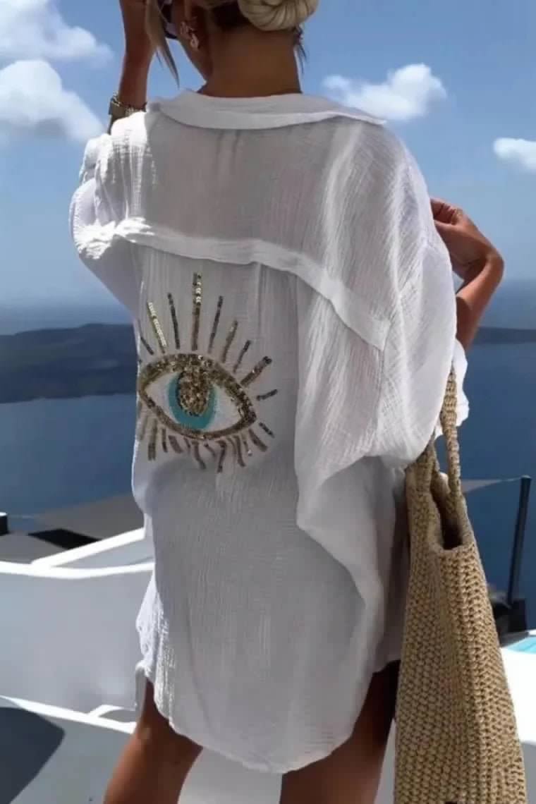 Evil Eye Blouse | Swank Boutique