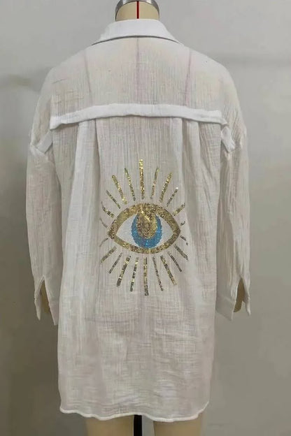 Evil Eye Blouse | Swank Boutique