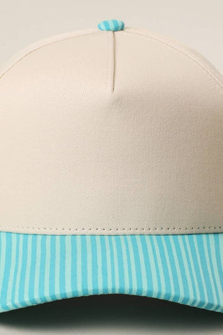 Striped Bill Trucker Hat