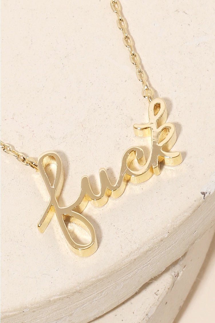 Gold F*** Pendant | Swank Boutique