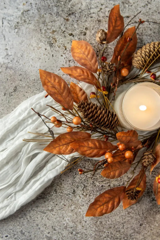 Orange Pine Candle Ring | Swank Boutique