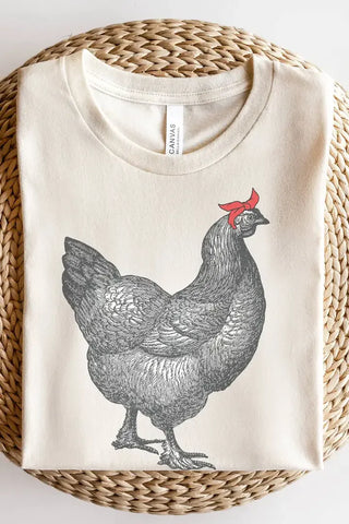 Chicken with Bandana Graphic Tee