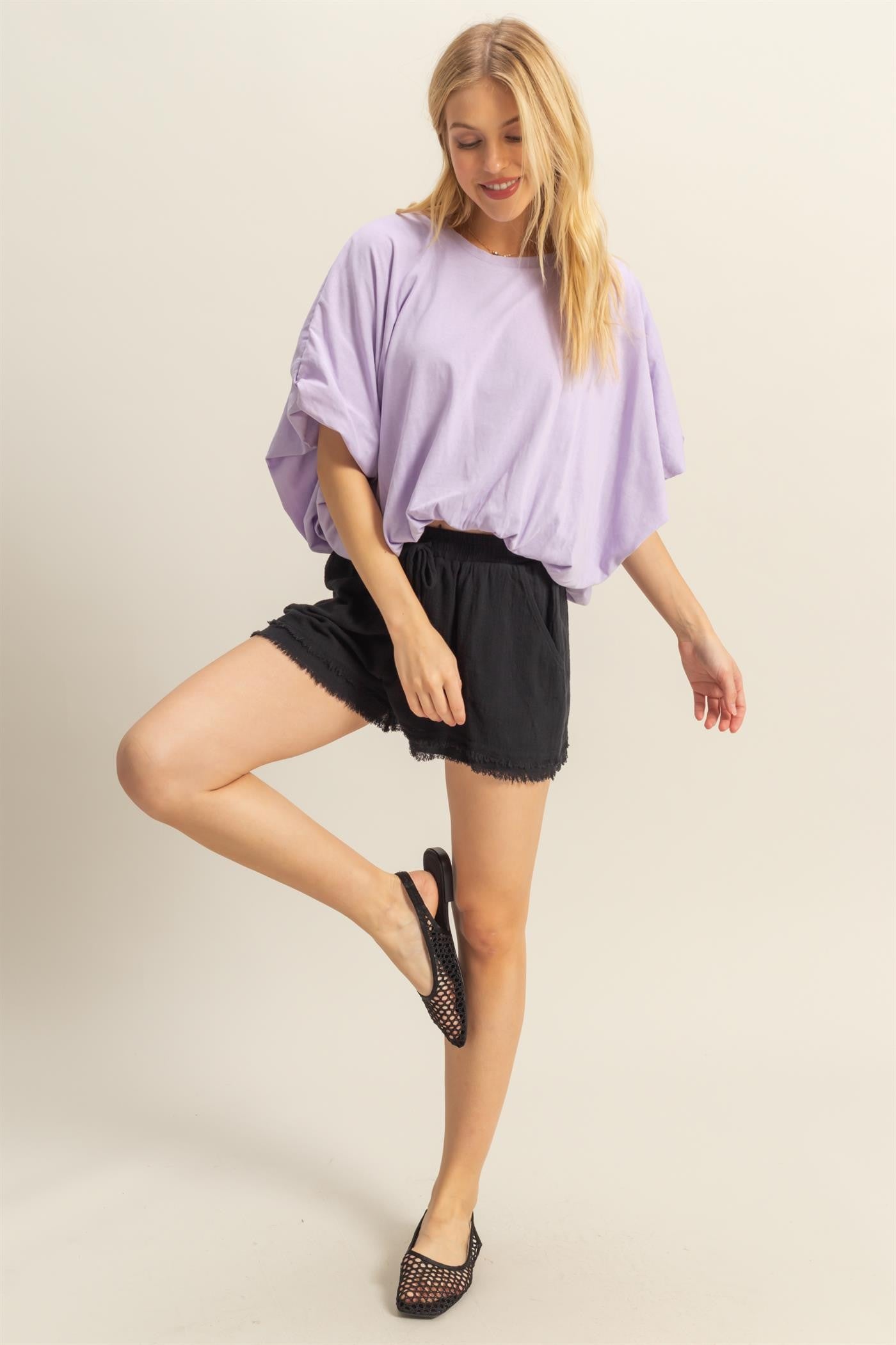 Frayed Hem Shorts