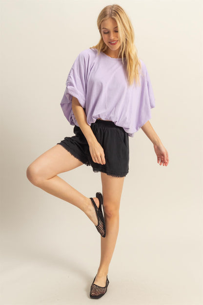 Frayed Hem Shorts