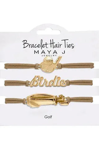 Gold Golf Bracelet/Hair Tie | Swank Boutique
