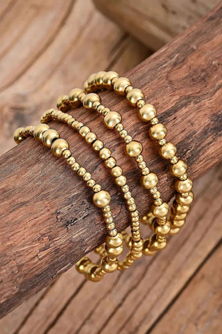 Golden Demure Bracelet Set | Swank Boutique