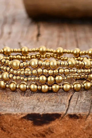 Golden Demure Bracelet Set | Swank Boutique