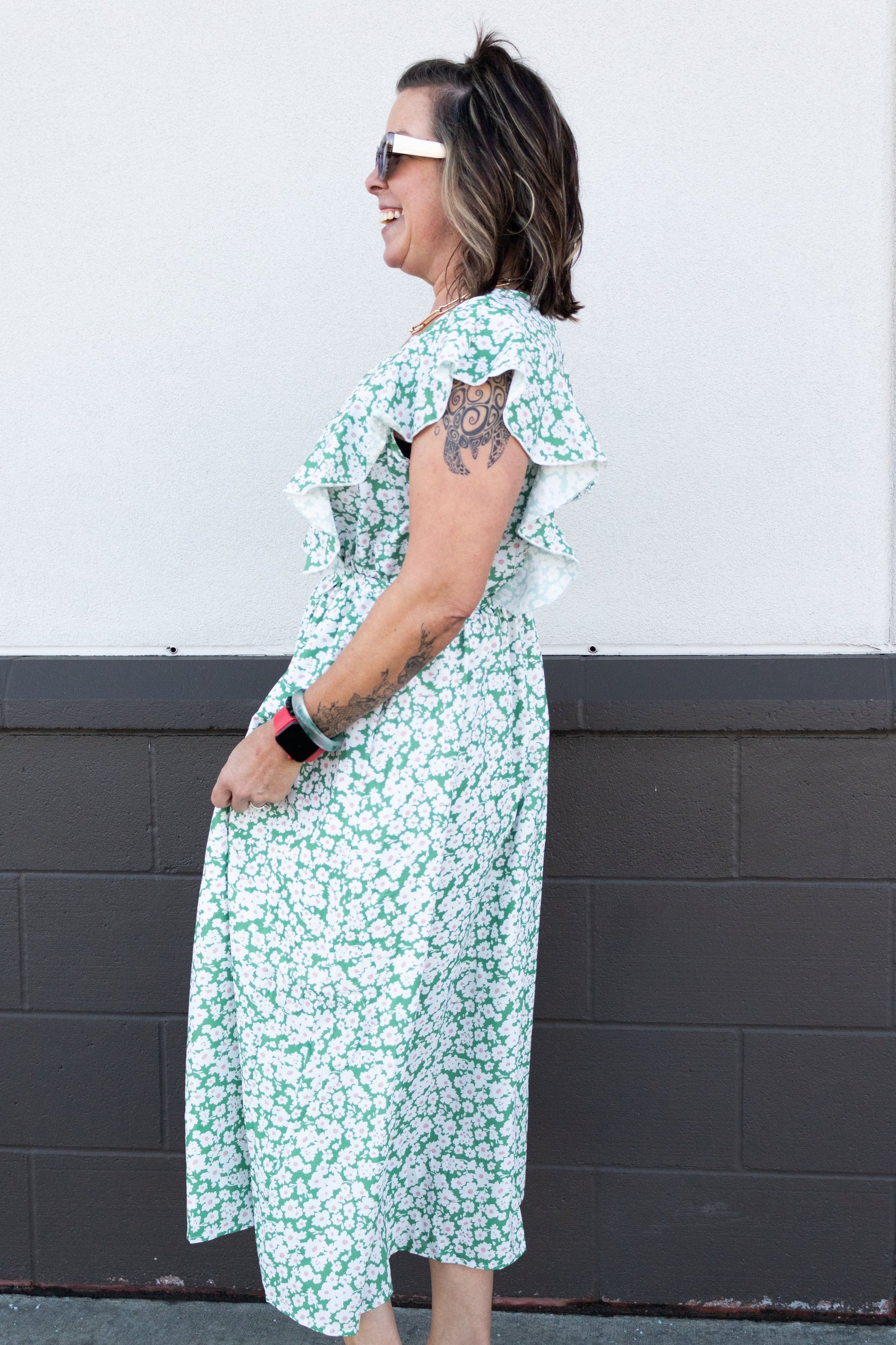 St. Patty's Day floral dresss | Spokane Shopping