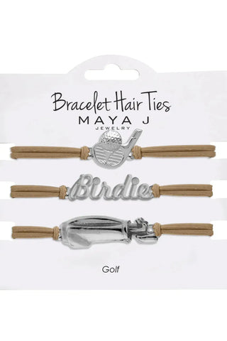 Silver Golf Bracelet/Hair Tie | Swank Boutique