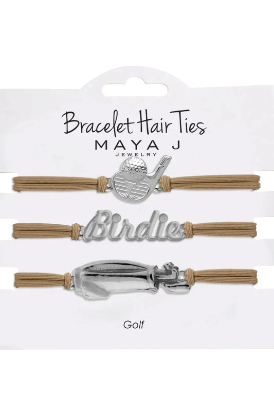 Silver Golf Bracelet/Hair Tie