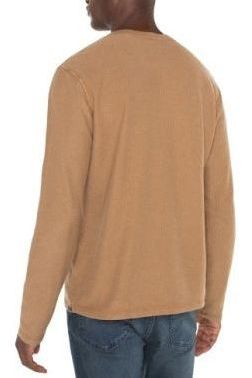 Tobacco Longsleeve Henley Shirt | Swank Boutique