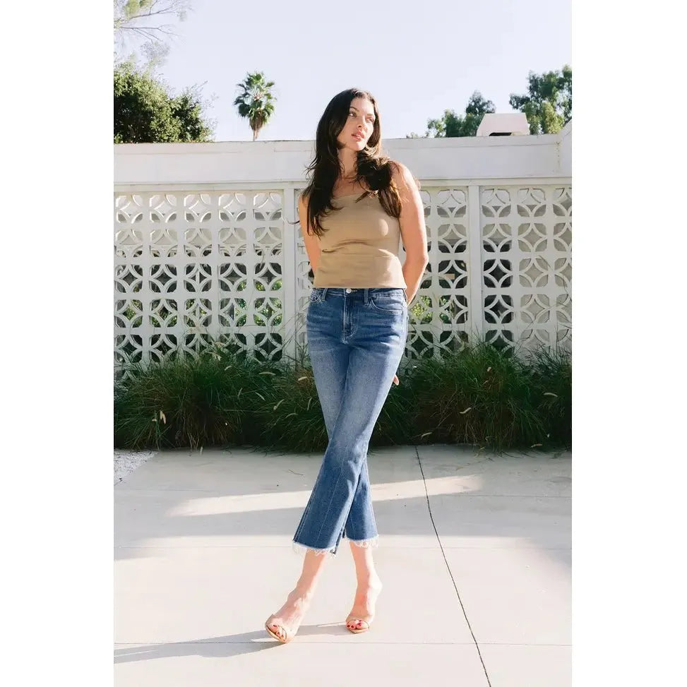 High Rise Kick Flare Jeans | Swank Boutique
