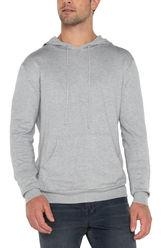 Men's Grey Hooded Sweater | Swank Boutique