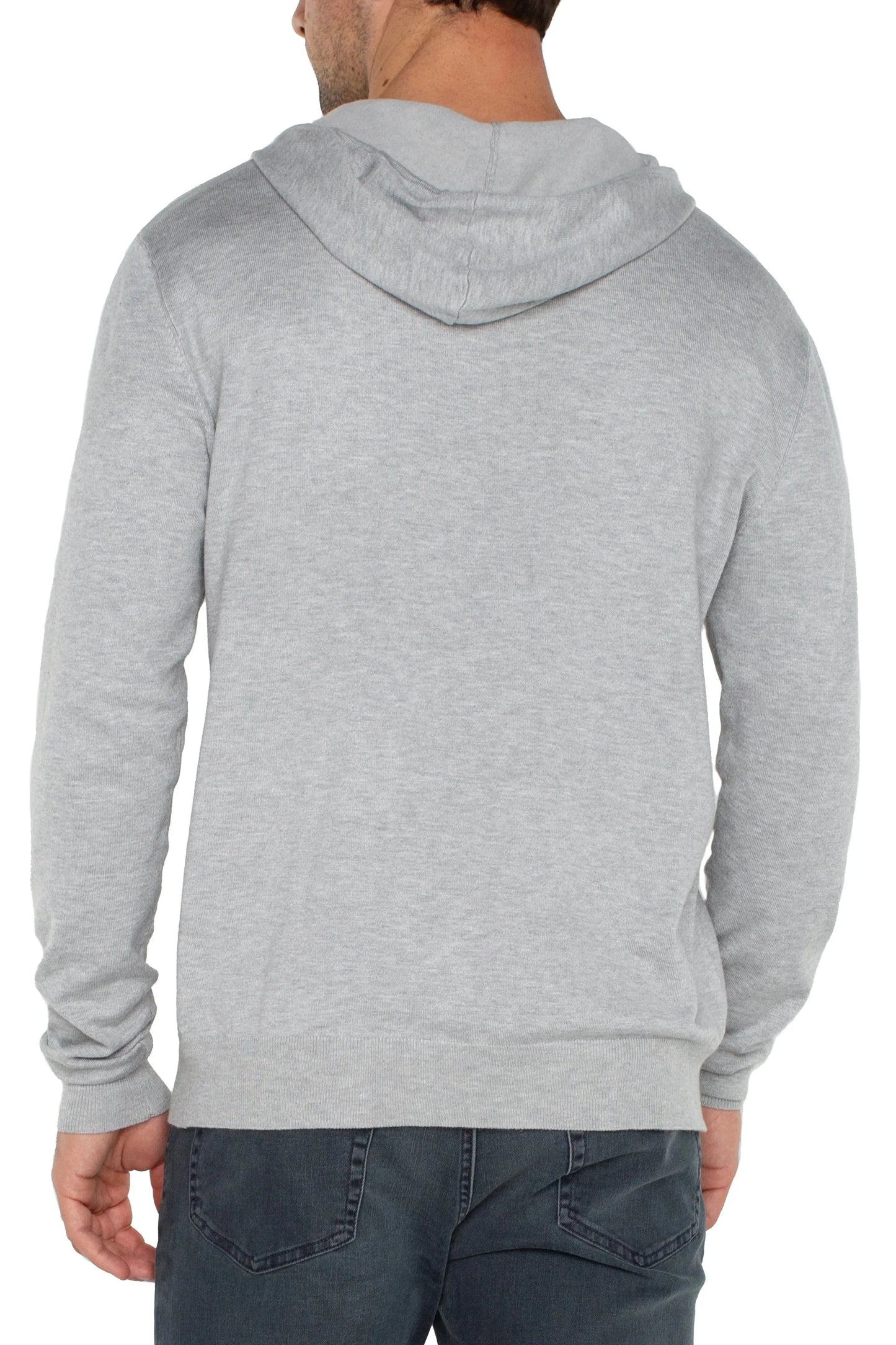 Men's Grey Hooded Sweater | Swank Boutique