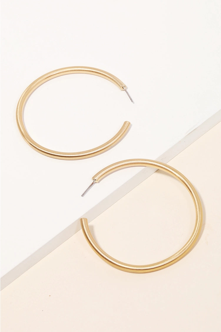 Silver Large Hoops | Swank Boutique