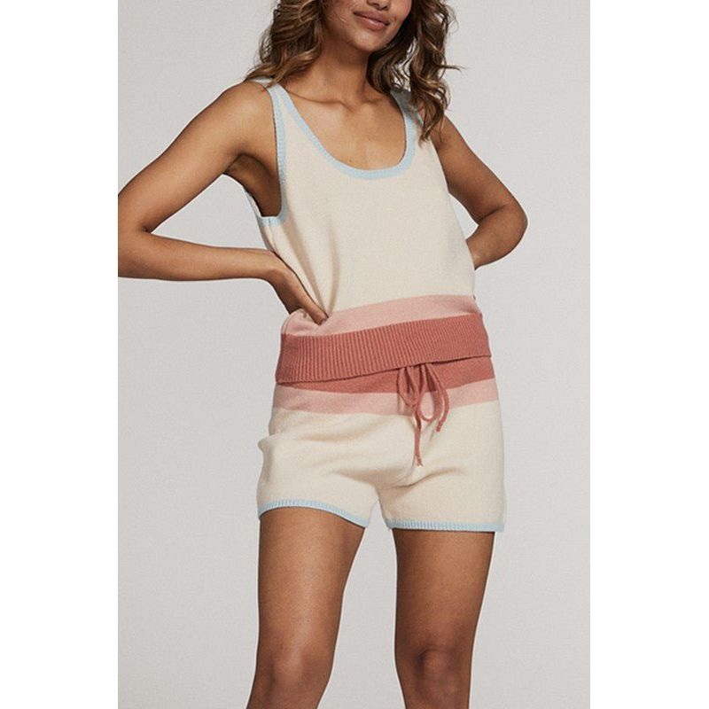 Copy of Marcy Knit Color Block Set - Tank Top | Swank Boutique